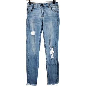 STS‎ BLUE Taylor Tomboy Distressed Blue Denim Jeans Womens Size 24